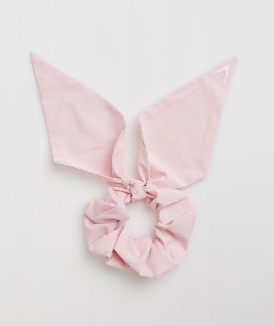 Gymshark Bow Scrunchie Accessories Šeširi Roze | HR 2064FDN